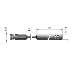 DIGIH/E-x | Ultra thin digital Temperature/Humidity probe